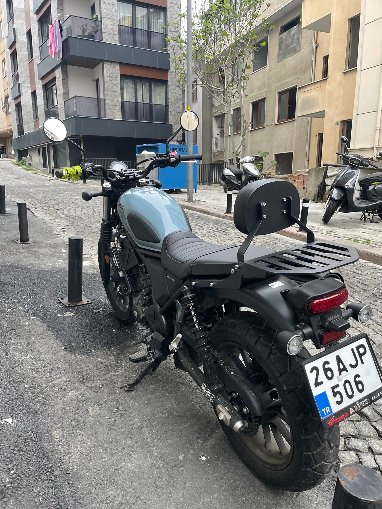 Honda CL 250 Sissy Bar & Rack
